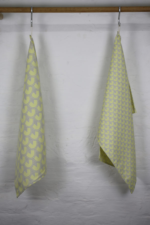 Battersea tea towel large pattern