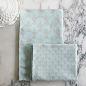 Battersea tea towel large pattern