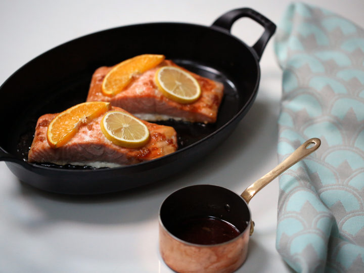Honey Ginger Glazed Salmon