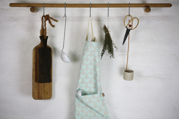 Battersea blue apron